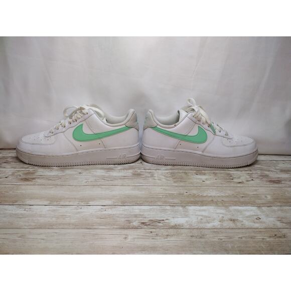 Nike Air Force 1 One WHITE GREEN GLOW 315115-164 Size 7.5 - Picture 9 of 12